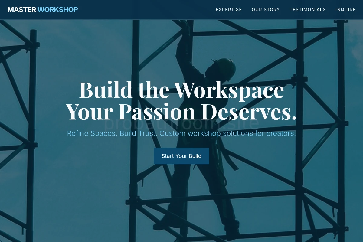 Workshop Construction